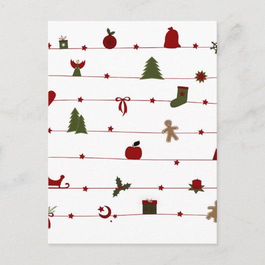Christmas Feiertagspostkarte (Vorderseite)