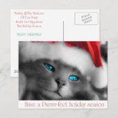 CHRISTMAS FEIERTAGSPOSTKARTE (Vorne/Hinten)