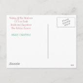 CHRISTMAS FEIERTAGSPOSTKARTE (Rückseite)