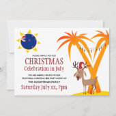 CHRISTMAS FEIERUNG IM JULI DER neuseeländischen GR Einladung (Vorderseite)