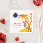 CHRISTMAS FEIERUNG IM JULI - Neuseeland Serviette (Beispiel)