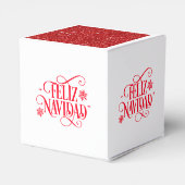 Christmas Feliz Navidad Favor Gift Box Geschenkschachtel (Rückseite)