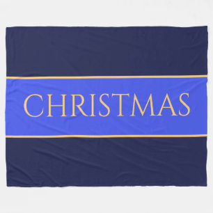 CHRISTMAS Festivals Chic Elegante Blaue Marmorstre Fleecedecke