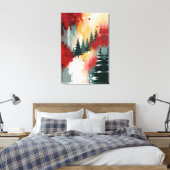 Christmas Festive Colors Frequency Abstract Winter Leinwanddruck (Insitu (Schlafzimmer))