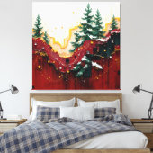 Christmas Festive Colors Frequency Abstract Winter Leinwanddruck (Insitu (Schlafzimmer))