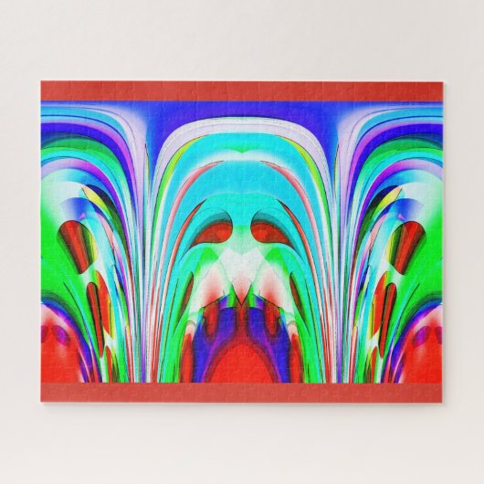 Christmas festive fun art puzzle (Horizontal)