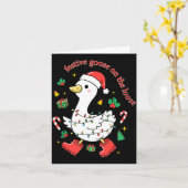 Christmas Festive Goose On The Loose Silly Goose X Karte (Gelbe Blume)