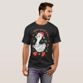 Christmas Festive Goose On The Loose Silly Goose X T-Shirt (Vorne ganz)