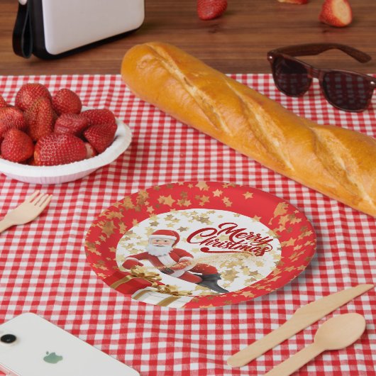 🎅Christmas Festive Holiday Decoration Ornament Pappteller (Picknick)