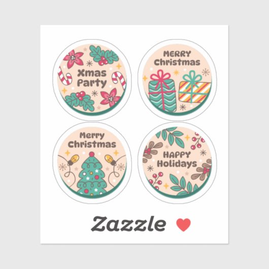 Christmas festive label collection (Blatt)