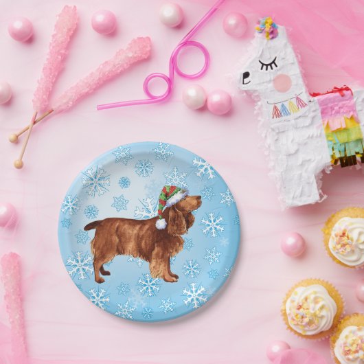 Christmas Field Spanisch Paper-Teller Pappteller (Party)