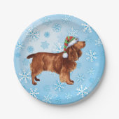 Christmas Field Spanisch Paper-Teller Pappteller (Vorderseite)