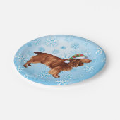 Christmas Field Spanisch Paper-Teller Pappteller (Schrägansicht)