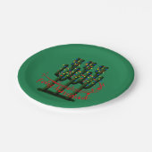 Christmas Fiesta Feliz Navidad 7" Party Teller (Schrägansicht)