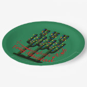 Christmas Fiesta Feliz Navidad Party Teller (Schrägansicht)