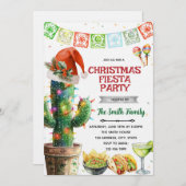 Christmas Fiesta party Invitation Einladung (Vorne/Hinten)