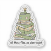 Christmas Files Tree Sticker (Vorderseite)