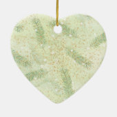Christmas Fir Branches Boho Art Keramik Ornament (Hinten)