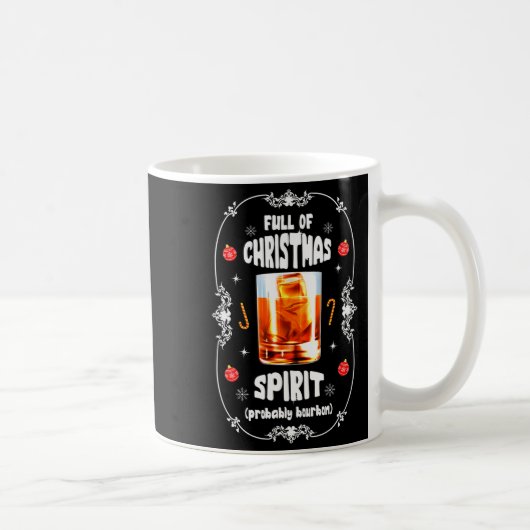 Christmas Fir Tree With Bourbon Ugly Xmas Bourbon Kaffeetasse (Rechts)