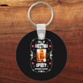 Christmas Fir Tree With Bourbon Ugly Xmas Bourbon  Schlüsselanhänger (Vorderseite)