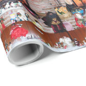 CHRISTMAS FIREPLACE GESCHENKPAPIER (Rolleneckpunkt)