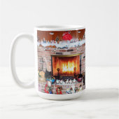 CHRISTMAS FIREPLACE  KAFFEETASSE (Links)
