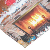 CHRISTMAS FIREPLACE KURZER TISCHLÄUFER (Ecke)