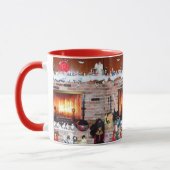 CHRISTMAS FIREPLACE TASSE (Links)