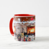 CHRISTMAS FIREPLACE TASSE (Vorderseite Links)