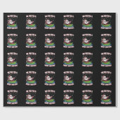 Christmas Fisherman Fishing Funny Cooler Weihnacht Geschenkpapier (Flach)