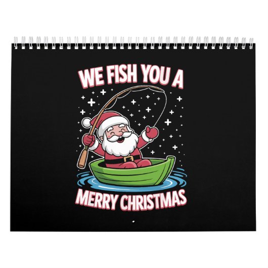 Christmas Fisherman Fishing Funny Cooler Weihnacht Kalender (Titelbild)