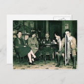 Christmas Fishing Card Feiertagspostkarte (Vorne/Hinten)