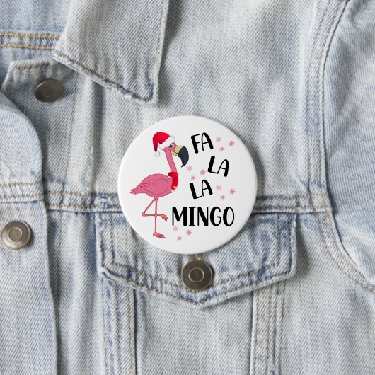 Christmas Flamingo Button (Beispiel)