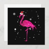 Christmas Flamingo Essential Mitteilungskarte (Vorne/Hinten)