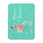 Christmas Flamingo Frohe Weihnachtsmagnet flexibel Magnet (Vertikal)