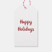 Christmas Flamingo Geschenkanhänger (Rückseite)