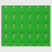 Christmas Flamingo Geschenkpapier (Flach)