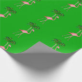Christmas Flamingo Geschenkpapier (Ecke)