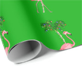 Christmas Flamingo Geschenkpapier (Rolleneckpunkt)