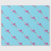 Christmas Flamingo Geschenkpapier (Flach)