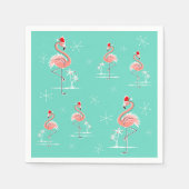 Christmas Flamingo Group Papier Serviette (Vorderseite)