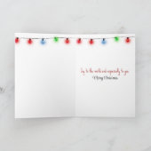 Christmas Flamingo Ice Skaten Karte (Innenseite)