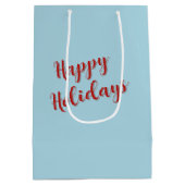 Christmas Flamingo Ice Skaten Mittlere Geschenktüte (Rückseite)