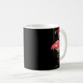 Christmas Flamingo In Martini Gl For Trocal Holida Kaffeetasse (VorderseiteRechts)