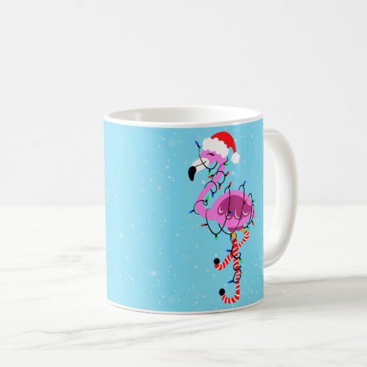 Christmas Flamingo Kaffeetasse (VorderseiteRechts)