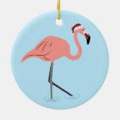 Christmas Flamingo Keramik Ornament (Hinten)