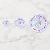 Christmas Flamingo Konfetti (Rückseiten)