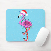 Christmas Flamingo Mousepad (Mit Mouse)