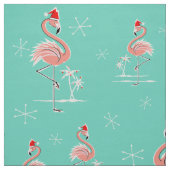 Christmas Flamingo Multi große Muster Stoff (Muster)