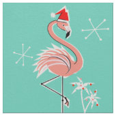 Christmas Flamingo Multi große Muster Stoff (Nahaufnahme)
